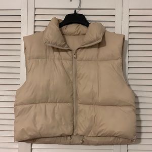 Winter Crop Vest Puffer Lightweight